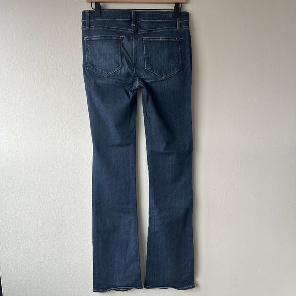 PAIGE Manhattan Flare Jeans Dark Wash Denim Women’s Size 28 - Picture 3 of 9